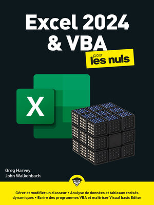 cover image of Excel 2024 & VBA pour les Nuls